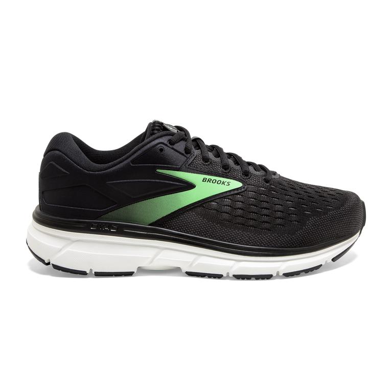 Brooks Women's Dyad 11 Road Running Shoes - Black/Ebony/grey Charcoal/Green (RHDX23641)